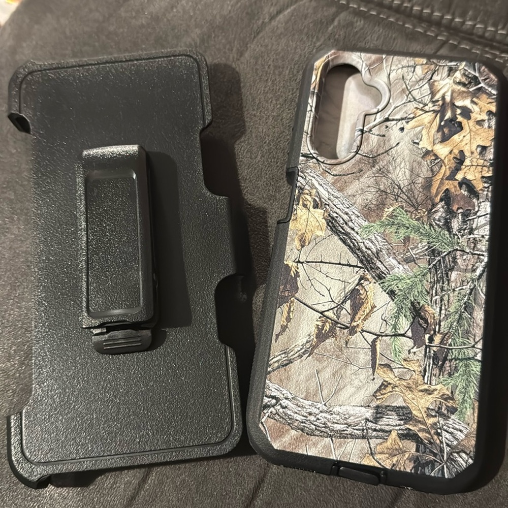 6.6” Woods Phone Case with Belt Clip for Samsung A14 5G